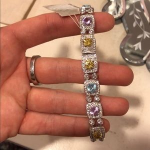 Nadri multicolor bracelet with clasp